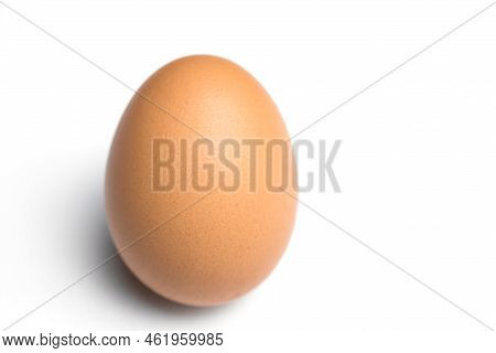 Chicken Eggs Isolated On White Background Close