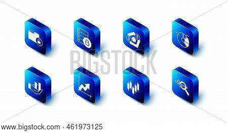 Set Server Security With Padlock, Financial Growth, Pie Chart Infographic, Search Data Analysis, Bro