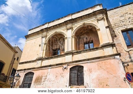 Palazzo storico. Tricase. Puglia. Italia.