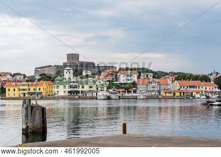 Marstrand, Sweden - August 18, 2022: View Of The Olkd Village