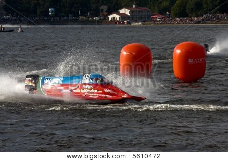 เรือของ Jonas Andersson ไดรเวอร์อาเซอร์ไบจานทีมจากประเทศสวีเดน