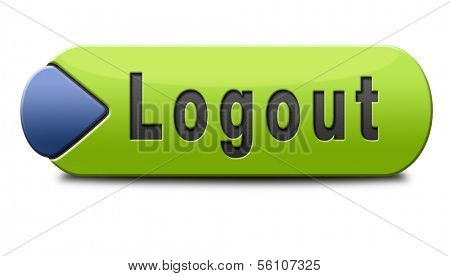 logout button or user or member logout banner