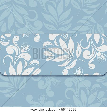 Ornate floral seamless texture, endless pattern with flowers.