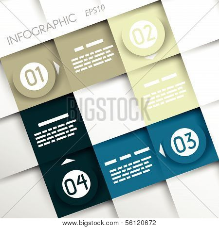 Modern style step banner - Vector illustration - for workflow layout, diagram, number options, step