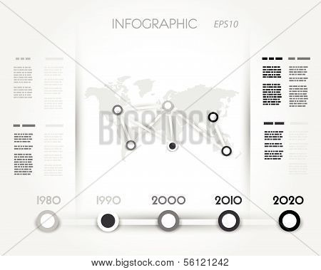 Fundo de conceito de infografia para exibir seus dados em um