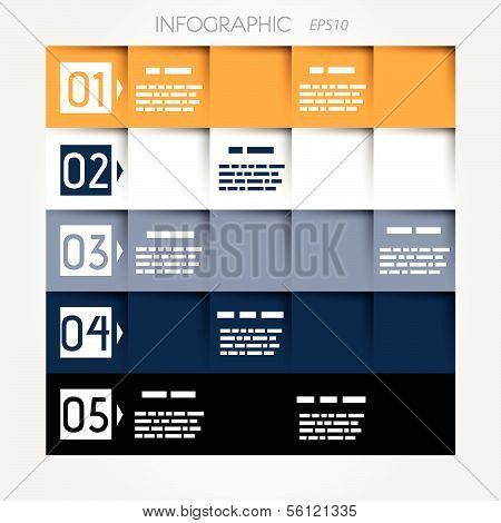 Modern style step banner - Vector illustration - for workflow layout, diagram, number options, step