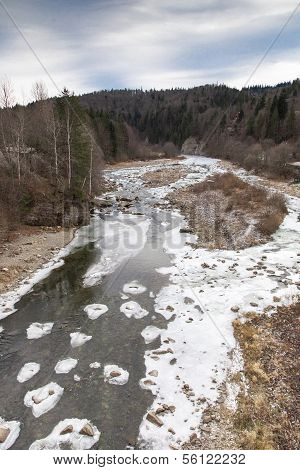 Winter Mountain River