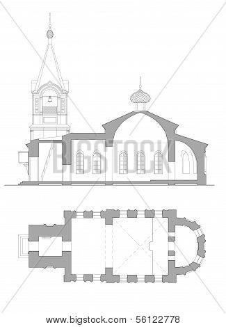 Drawing Christian Church