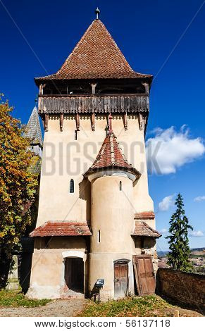 Tower Of Biertan Medieval Church, Romania