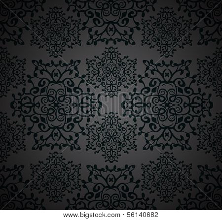 seamless ornamental abstract pattern