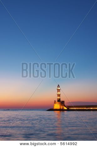 Hania Faro al tramonto