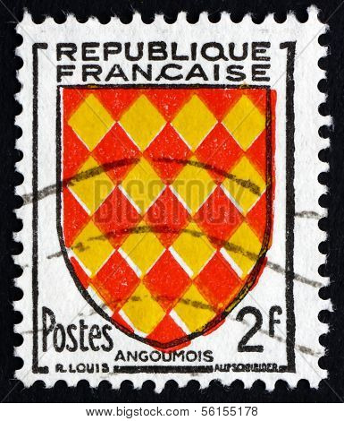 Postage Stamp France 1954 Arms Of Angoumois