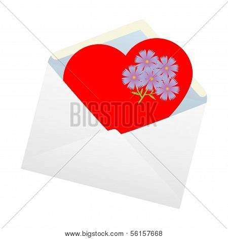 Heart in the envelope.