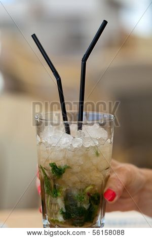 fresh mojito on a table