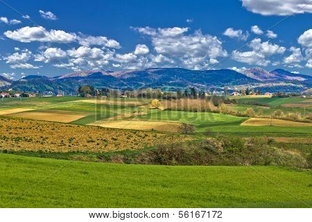 Beautiful Green Landscape Under Blue Sky