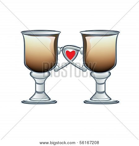 coffee latte -vector illustration