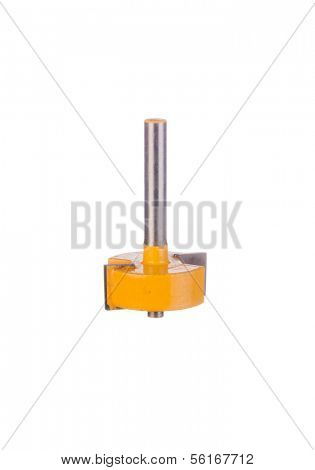 Rabbeting router Bit  isolated on a white background