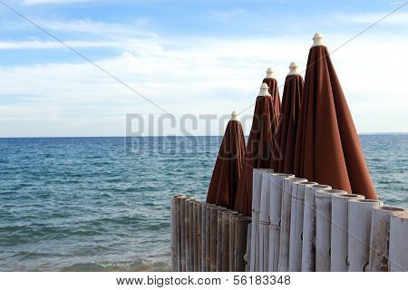 parasol on the beach