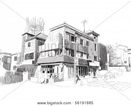 Vector Street Sketching.