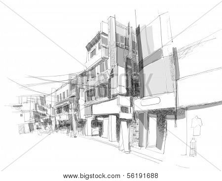 Vector Street Sketching.