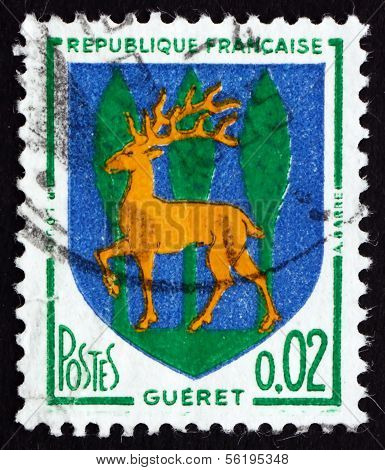 Postage Stamp France 1964 Arms Of Gueret