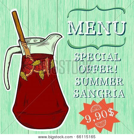Cartoon sangria