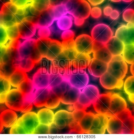 Bacteria cells close up medical background