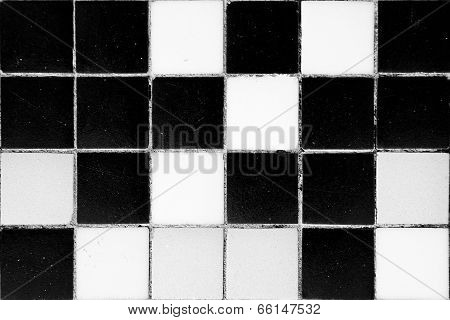 Antique Black And White Ceramic Tiles