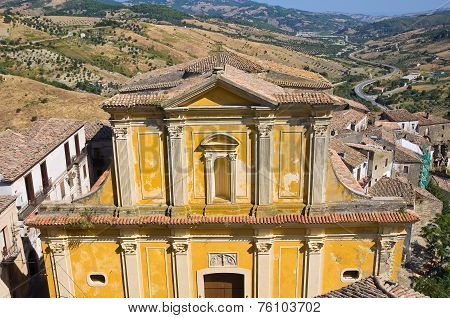 Mother Church of Oriolo. Calabria. Southern Italy.