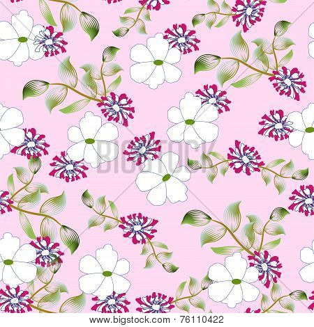 Seamless Background Floral Pattern