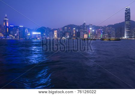Victoria Harbor At Hong Kong