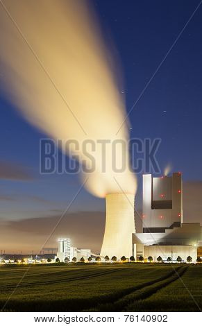 Power Station At Night