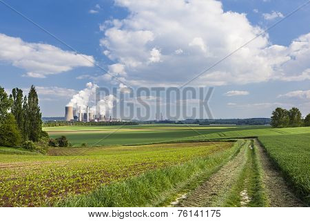 Power Station And Landscape