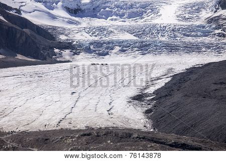 Athabasca Glacier And Columbia Ice Field