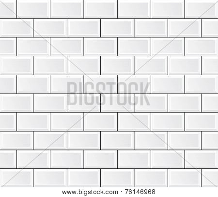 Vector White Tile Wall