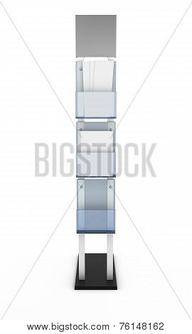 Information Desk Front View With Material