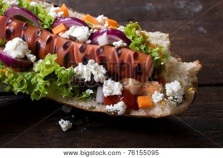 Grilled Hot Dog