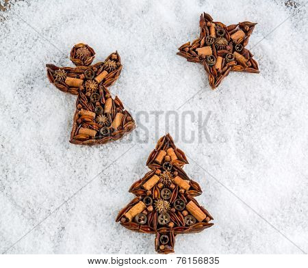 pretty decoration for christmas. photo icon for a merry and peaceful christmas.