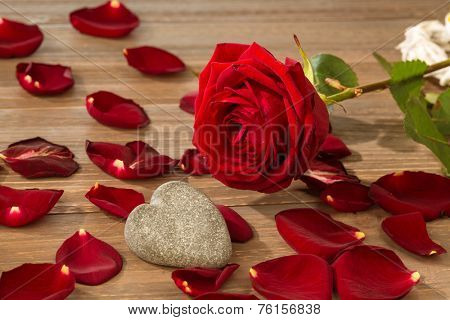 roses as a gift and surprise to a feast. photo icon for birthday, mother's day, love, valentine's day