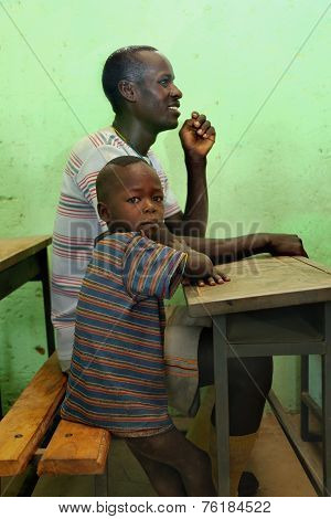 Children Study At Ethiopian School.