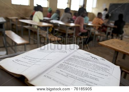 Children Study At Ethiopian School.