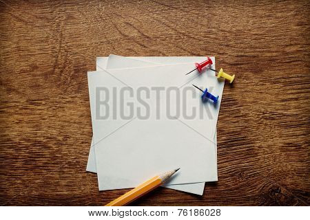 Blank White Memo Pages