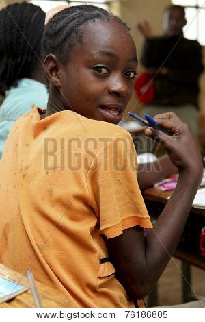 Portrait Of The African Schoolgirl.