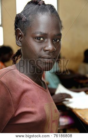 Portrait Of The African Schoolgirl.