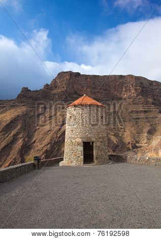 Gran Canaria, Barranco De Aldea, Disused Windmill
