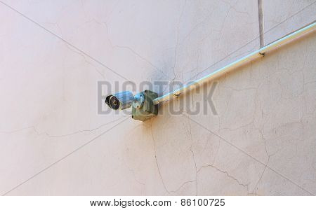 CCTV Camera on the wall