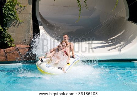 Entertainment complex and pool. Side. Turkey