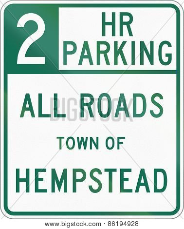 Two Hour Parking On All Roads Of Hempstead