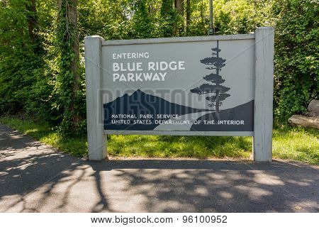 Blue Ridge Parkway Sign