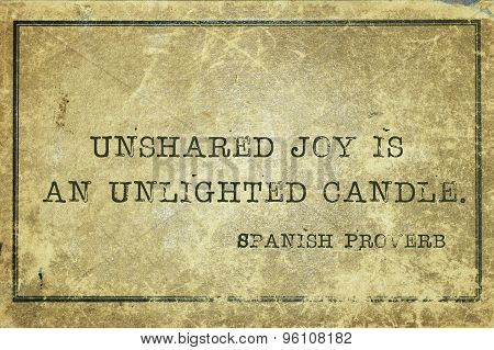 Unshared Joy Sp